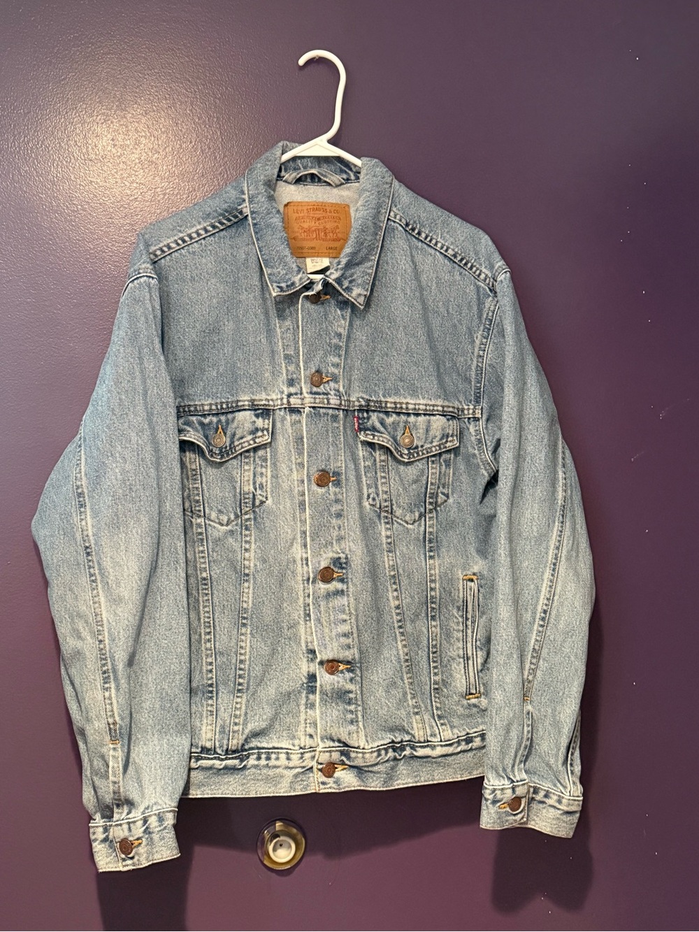 Levi’s y2k denim relaxed trucker large 70507-0389